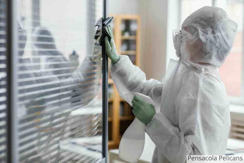Desinfectando cristales