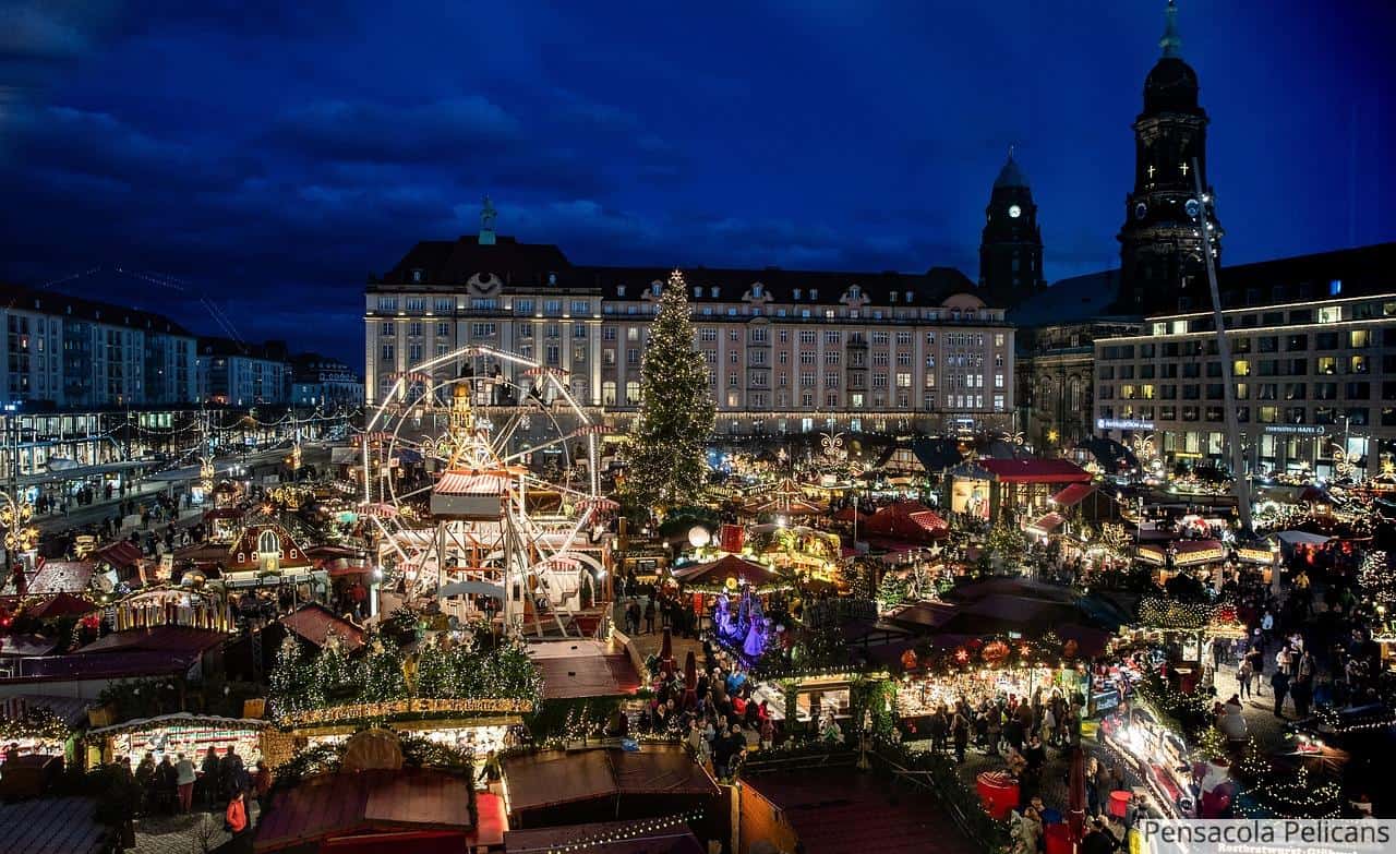 dresden, christmas market, city